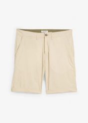 Bermudy chino, regular fit. Brązowe szorty męskie bonprix, m, bez wzorów. Za 69.99 zł.