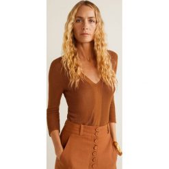 Mango - Sweter Sand. Swetry damskie marki Mango. Za 89.90 zł.