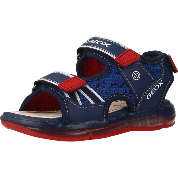 Sandały GEOX B SANDAL TODO BOY Niebieski. Niebieskie sandały męskie Geox, ze skóry, bez zapięcia. Za 143.99 zł.