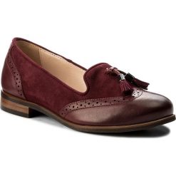 Lordsy WOJAS - 7460-75 Bordowy. Czerwone mokasyny damskie Wojas, ze skóry. W wyprzedaży za 239.00 zł.