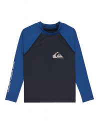 Koszulka z długim rękawem UPF 50 dla Chłopcy EVERYDAY UPF50 Niebieski. Niebieskie t-shirty dla chłopców Quiksilver, bez wzorów, z elastanu, bez ramiączek. Za 90.99 zł.