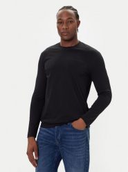 Bugatti Longsleeve 8330-85044D Czarny Regular Fit. Czarne bluzki z długim rękawem męskie Bugatti, m, bez wzorów, z bawełny, bez kołnierzyka. Za 219.99 zł.