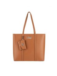 Nine West Torebka LX10047 Brązowy. Brązowe torebki do ręki damskie Nine West, bez wzorów, z tworzywa sztucznego, bez dodatków. Za 299.99 zł.