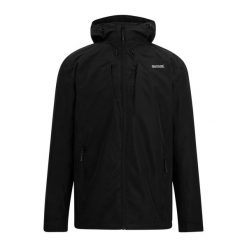 Męska Wodoodporna Kurtka Calderdale Colour Block. Czarne kurtki męskie Regatta, m, bez wzorów, trekkingowe. Za 271.99 zł.