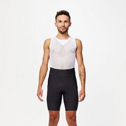 Spodenki rowerowe szosowe męskie Van Rysel Endurance. Czarne buty sportowe męskie VAN RYSEL, bez zapięcia, rowerowe. Za 189.99 zł.