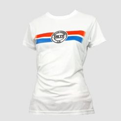 Koszulka damska Miler Iffley Road. Białe t-shirty damskie Erima, m, bez wzorów, z materiału, biznesowe, bez kołnierzyka. Za 156.99 zł.