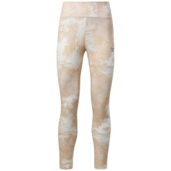 Spodnie treningowe damskie Reebok H49279. Białe spodnie sportowe damskie Reebok, s, bez wzorów, z bawełny, na fitness i siłownię. Za 159.99 zł.