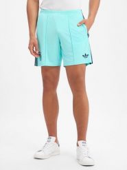 Adidas Originals spodenki sportowe Mężczyźni Sztuczne włókno zielony|niebieski, M. Niebieskie krótkie spodenki sportowe męskie adidas Originals, m, bez wzorów, z włókna. Za 139.95 zł.