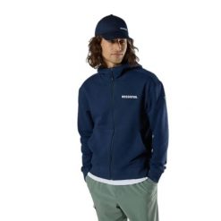 Zipperowany hoodie Rossignol Logo Fzh. Niebieskie bluzy męskie Rossignol, m, bez wzorów, z kapturem. Za 529.00 zł.