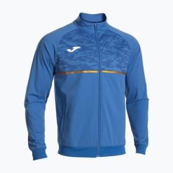 Bluza do biegania męska Joma Record III Full Zip. Niebieskie bluzy męskie Joma, l, bez wzorów, bez kaptura, do biegania. Za 139.99 zł.