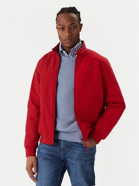 Tommy Hilfiger Kurtka przejściowa Harrington MW0MW37647 Czerwony Regular Fit. Czerwone kurtki męskie Tommy Hilfiger, m, bez wzorów, z syntetyku, bez kaptura. Za 909.99 zł.
