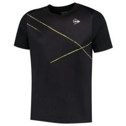 Koszulka sportowa męska Dunlop Game 1 Tee. Czarne koszulki sportowe męskie Dunlop, m, bez wzorów, bez kołnierzyka, bez ramiączek. Za 189.99 zł.