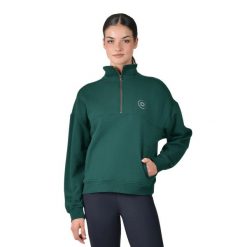 Sweter damski Dublin. Zielone swetry damskie DUBLIN, na zimę, bez wzorów, bez kołnierzyka, bez ramiączek, bez kaptura. Za 319.00 zł.