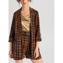 Marynarka w kratę - Beżowy. Żakiety damskie Cropp. Za 119.99 zł.