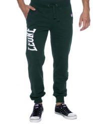 Bluza z bawełna z sznurek regulacyjny na co dzień. Zielone bluzy męskie LEONE 1947 APPAREL, s, bez wzorów, z bawełny, bez kaptura. Za 126.26 zł.