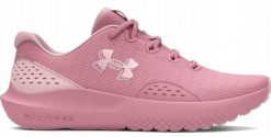 Buty do biegania damskie Under Armour Charged Surge 4. Czerwone obuwie sportowe damskie Under Armour, bez wzorów, do biegania. Za 170.99 zł.