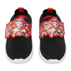 Sneakersy Paw Patrol. Czarne trampki i tenisówki chłopięce Paw Patrol, bez wzorów, bez zapięcia. Za 59.99 zł.