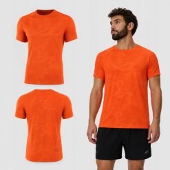 KOSZULKA ROWEROWA 4F T-SHIRT MĘSKI NA ROWER SZYBKOSCHNĄCY. Brązowe koszulki sportowe męskie 4f, m, bez wzorów, z dresówki, biznesowe, bez kołnierzyka. Za 129.99 zł.