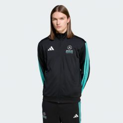 Bluza Dresowa Mercedes - Amg Petronas Formula 1 Team Dna. Czarne bluzy męskie Adidas, xl, bez wzorów, z dresówki, bez kaptura, na fitness i siłownię. Za 329.00 zł.