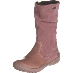 Skórzane kozaki zimowe w kolorze fiołkowym. Buty zimowe dziewczęce Zimowe obuwie dla dzieci. W wyprzedaży za 155.95 zł.