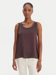 Marella Bluzka Nembi 2615161011 Brązowy Regular Fit. Brązowe bluzki damskie Marella, bez wzorów, z wiskozy, bez kołnierzyka, bez ramiączek. Za 479.99 zł.