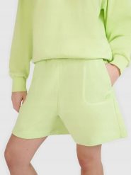 SPODENKI UNISEX 4F DRESOWE BAWEŁNIANE SPORTSTYLE KRÓTKIE KOLOR ZIELONY. Zielone szorty sportowe damskie 4f, na lato, l, bez wzorów, z bawełny, eleganckie, do biegania. Za 99.99 zł.