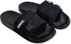 Kubota Klapki with buckle and Velcro - Rozmiar 42 - black. Czarne klapki męskie Kubota. Za 65.00 zł.