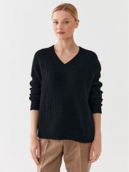 Weekend Max Mara Sweter Viaggio 23536621 Czarny Regular Fit. Czarne swetry damskie Weekend Max Mara, l, bez wzorów, z syntetyku, bez kołnierzyka, bez ramiączek, bez kaptura. Za 749.99 zł.