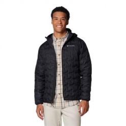 Kurtka uniwersalna męska Columbia Delta Ridge Ii. Czarne kurtki męskie Columbia, m, bez wzorów, z materiału, klasyczne, z kapturem. Za 659.99 zł.