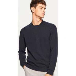 Bluza - Granatowy. Niebieskie bluzy męskie Reserved. Za 69.99 zł.