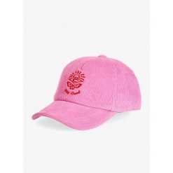 Czapka z daszkiem damska Rip Curl Icons Of Surf Cap. Czerwone czapki i kapelusze damskie Rip Curl, bez wzorów, sportowe. Za 98.99 zł.