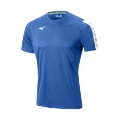 Koszulka Mizuno Nara Tee. Niebieskie buty sportowe męskie Mizuno, bez zapięcia, na fitness i siłownię. Za 172.00 zł.