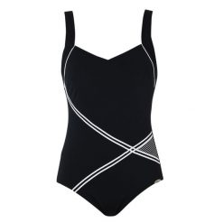 Strój kąpielowy Basic. Czarne kostiumy jednoczęściowe damskie SUNFLAIR, bez wzorów, z poliesteru, sportowe, do pływania. Za 367.00 zł.