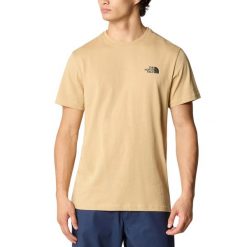 T-Shirt Simple Dome Rozmiar XS Beżowy - NF0A2TX5LK5. Brązowe t-shirty męskie The North Face, m, bez wzorów, z bawełny, casualowe, bez kołnierzyka. W wyprzedaży za 120.35 zł.
