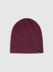 4F Czapka zimowa męska - czerwona L. Czerwone czapki i kapelusze męskie 4f, na zimę, bez wzorów, z syntetyku, klasyczne. Za 39.99 zł.