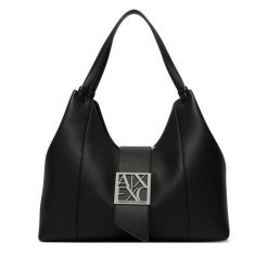 Torebka Armani Exchange. Czarne torebki do ręki damskie Armani Exchange, bez wzorów, klasyczne, bez dodatków. Za 779.99 zł.