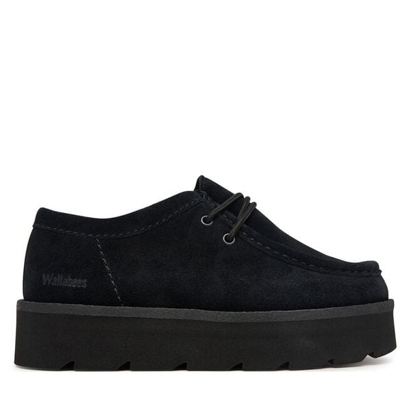 Półbuty Clarks. Czarne półbuty damskie Clarks, bez wzorów, bez obcasa, na płaskiej podeszwie, bez zapięcia. Za 479.99 zł.