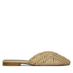 Klapki Patrizia Pepe. Brązowe klapki damskie Patrizia Pepe, bez wzorów, bez obcasa. Za 1,249.00 zł.