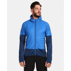 Męska hybrydowa kurtka ocieplana Kilpi GARES-M. Niebieskie kurtki sportowe męskie Kilpi, m, bez wzorów, z nylonu, trekkingowe. Za 370.41 zł.