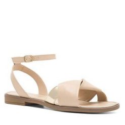 Sandały Lasocki. Brązowe klapki damskie Lasocki, bez wzorów, bez obcasa, na płaskiej podeszwie, bez zapięcia. Za 169.99 zł.