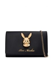 LOVE MOSCHINO Torebka JC4283PP0PKX0000 Czarny. Czarne kopertówki damskie Love Moschino, bez wzorów, z materiału, bez dodatków. Za 729.99 zł.