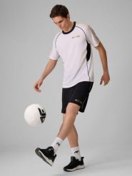 4F Spodenki treningowe szybkoschnące męskie 4F x Robert Lewandowski - czarne L. Czarne krótkie spodenki sportowe męskie 4f, l, bez wzorów, z materiału, na fitness i siłownię. Za 149.99 zł.