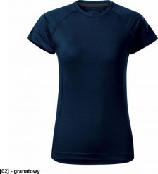 MALFINI Destiny 176 - ADLER - Koszulka damska, 160 g/m, 5% elastan, 95% micro poliester - granatowy XL. Niebieskie t-shirty damskie Malfini, m, bez wzorów, z elastanu, bez kołnierzyka. Za 37.75 zł.