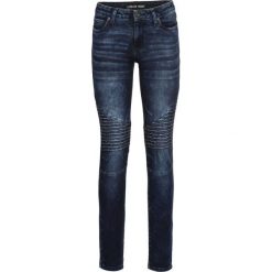 Dżinsy SKINNY bonprix ciemny denim. Jeansy damskie marki bonprix. Za 79.99 zł.
