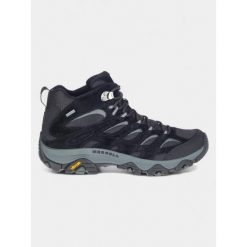 Buty turystyczne męskie Merrell Moab 3 Mid GTX. Czarne trekkingi męskie Merrell, trekkingowe, gore-tex. Za 749.00 zł.