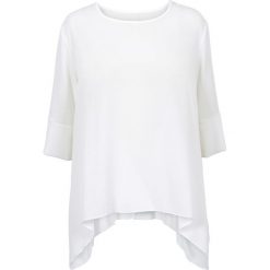 Bluzka z dłuższymi bokami bonprix biały. Bluzki damskie bonprix. Za 37.99 zł.