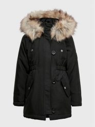 Kids ONLY Parka Giris Fur 15245678 Czarny Regular Fit. Czarne kurtki i płaszcze dla dziewczynek Kids Only, bez wzorów, z syntetyku, bez kaptura. Za 199.99 zł.