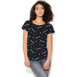 Colour Pleasure Koszulka CP-034 23 czarno-błękitna r. XL/XXL. Bluzki damskie Colour Pleasure. Za 70.35 zł.