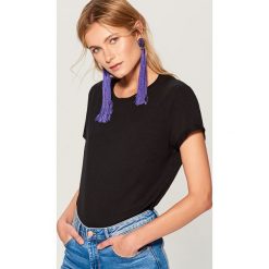 Koszulka oversize - Czarny. Czarne bluzki damskie Mohito. Za 29.99 zł.