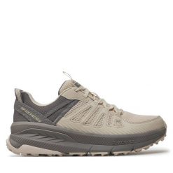 Trekkingi Skechers. Brązowe obuwie sportowe damskie Skechers, bez wzorów, trekkingowe. Za 269.99 zł.
